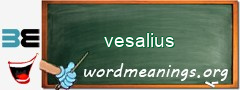 WordMeaning blackboard for vesalius